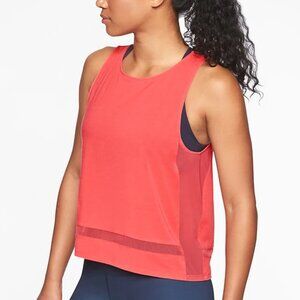 Athleta Essence Mesh Trim Tank Pink Size Small